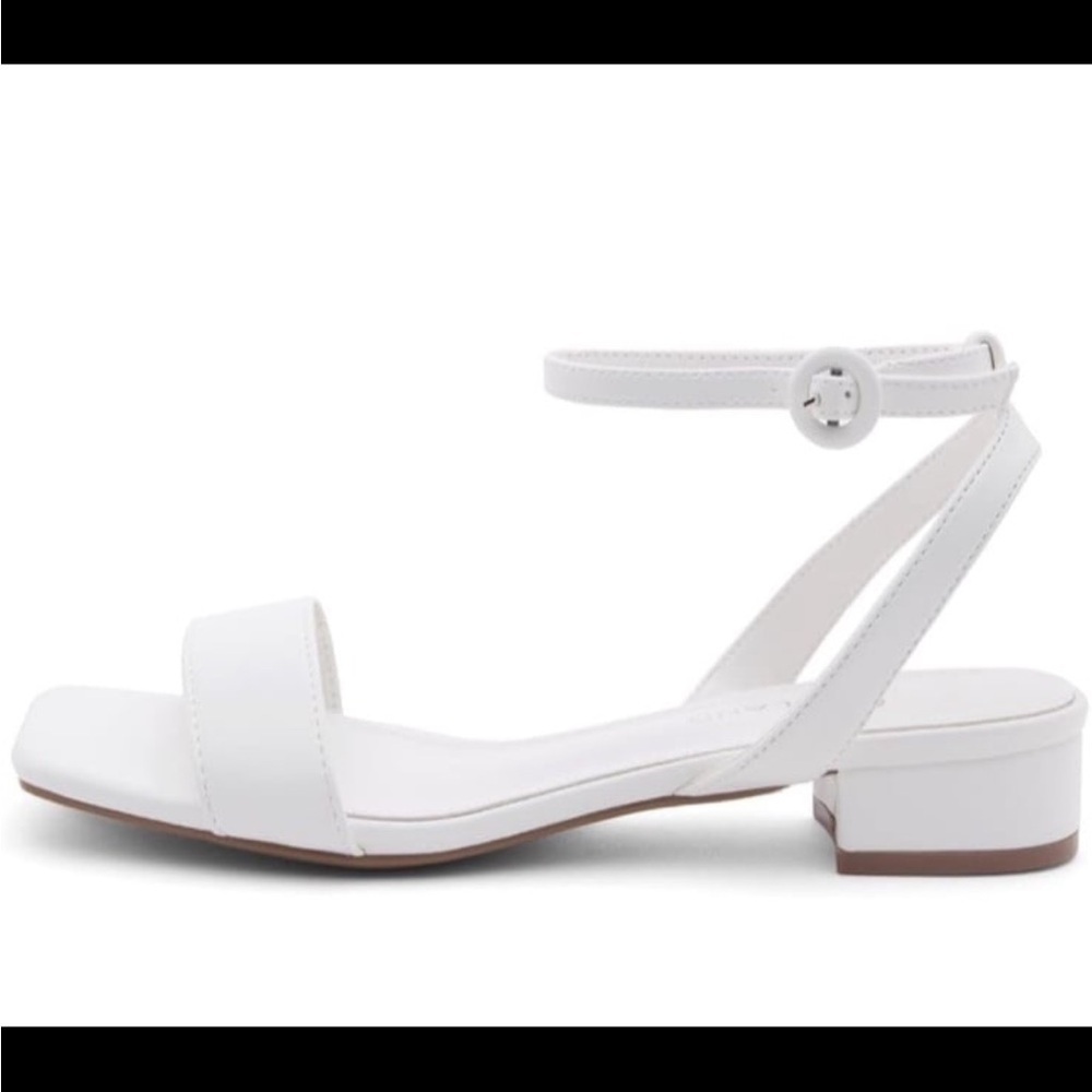Shoe Land Melinda Womens Low Heel Open Toe Dress Sandal Ankle Strap NWOT 11